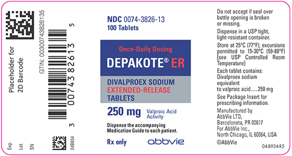 depakote manufacturing label