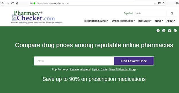 pharmacychecker.com homepage