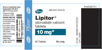 Lipitor 10mg Packaging