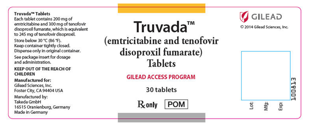 Truvada packaging