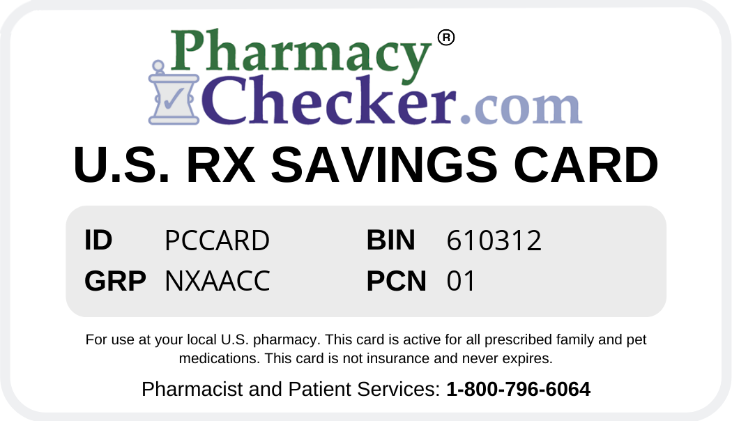 prescription discount card pharmacychecker